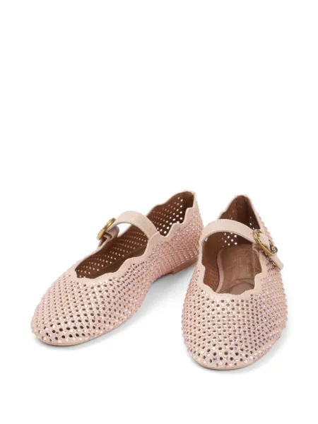 Balerini Kurt Geiger London cu cataramă roz