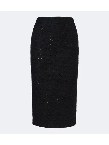 Bouclé fustă tip creion Roland Mouret negru