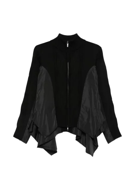 Cardigan High tricotate negru