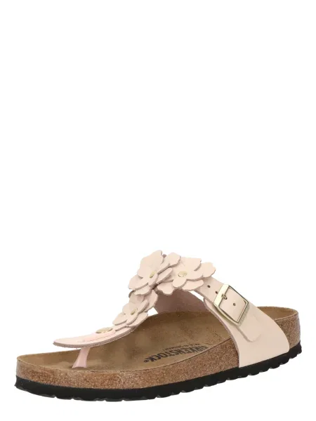 BIRKENSTOCK Japonke Gizeh Flower pastelno roza