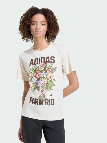 Футболка adidas бежевий