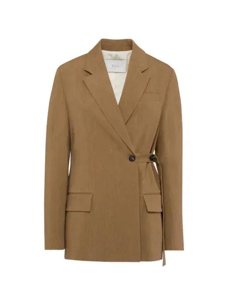 Sacou Tela cu două rânduri de nasturi verde