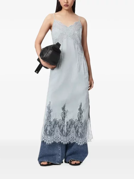 Rochie midi Allsaints de in albastru