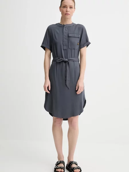 G-Star sukienka mini prosta szary