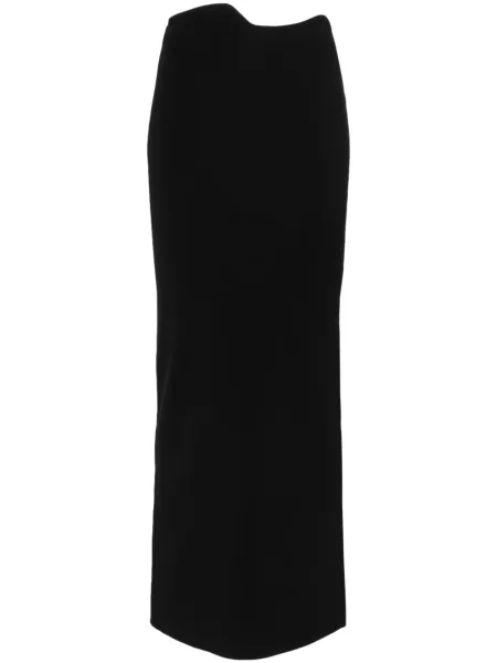 Fustă midi Christopher Esber până la genunchi negru