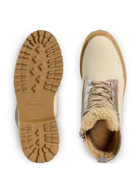 Botine Woolrich cu șireturi din dantelă