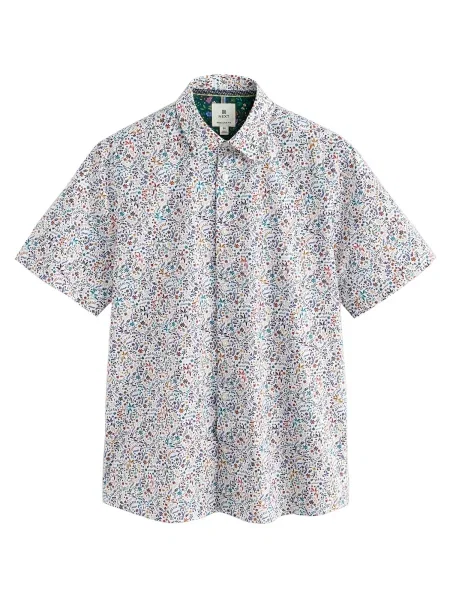 Next Košulja zelena / petrol / crvena bijela