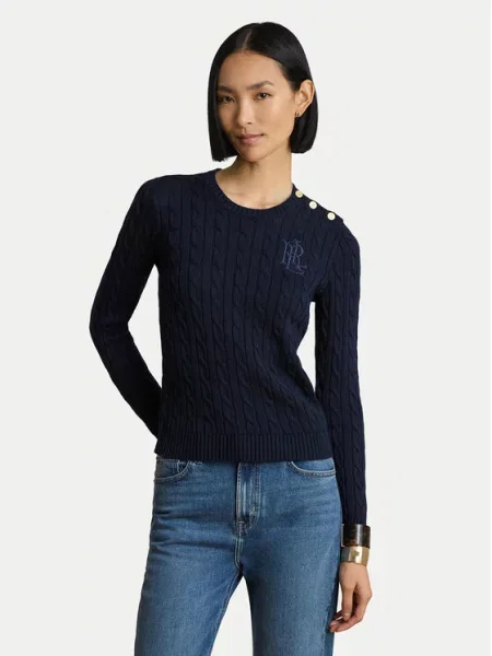 LAUREN RALPH LAUREN Πουλόβερ Σκούρο μπλε