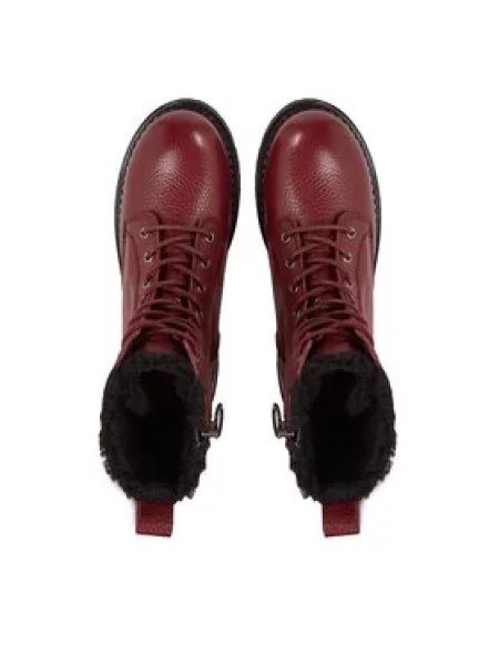 Tommy Jeans Gležnjarji Tjw Urban Tumbled Ltr Wl Bordo rdeča