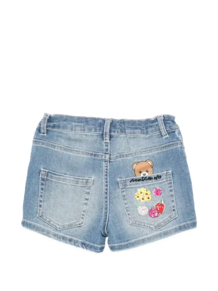 Szorty dziecięce Moschino niebieskie