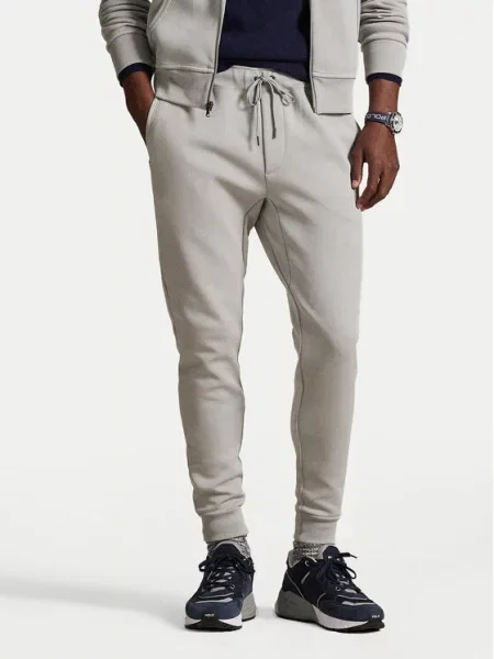 Spodnie dresowe o kroju regular fit z mieszanki bawełny Polo Ralph Lauren szare