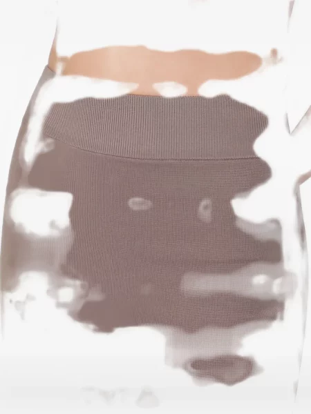 Fustă tip creion Entire Studios tricotate maro