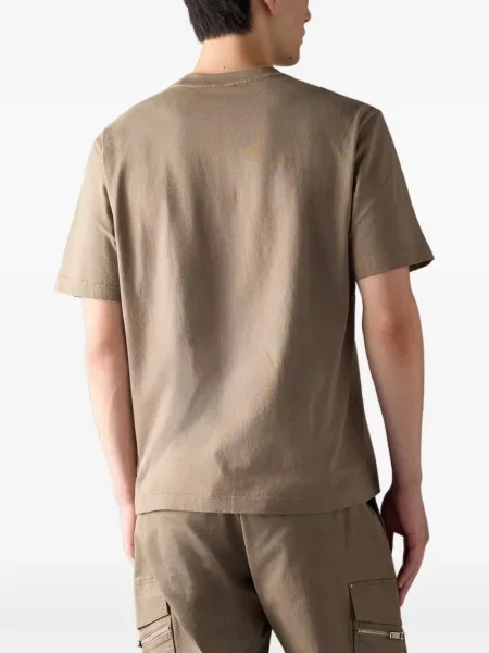 Tricou Moose Knuckles cu autograf maro