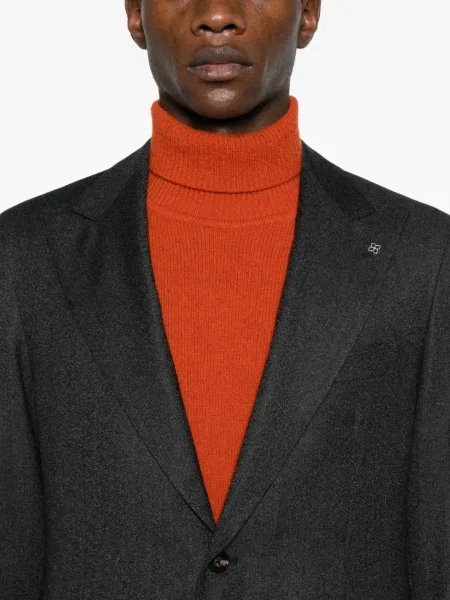 Costum Tagliatore cu model herringbone de costum negru