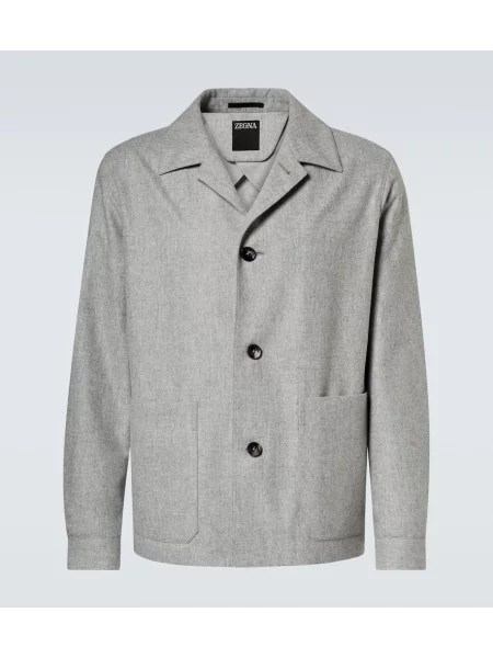 Вълнено яке Zegna сиво