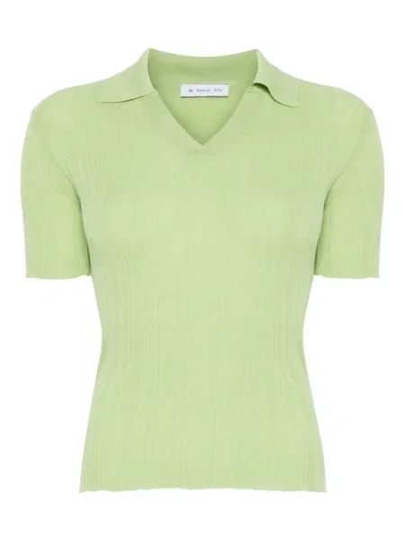 Koszulka Manuel Ritz prążkowana zielona