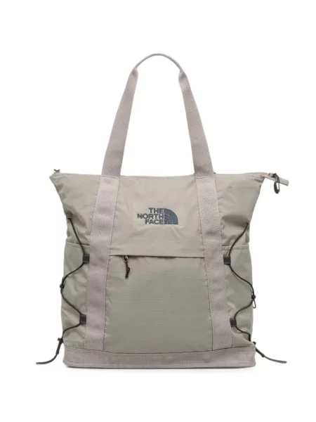 Geantă shopper The North Face cu broderie gri