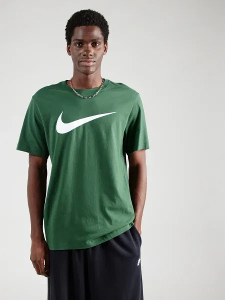 Nike Sportswear Tričko Swoosh zelená biela