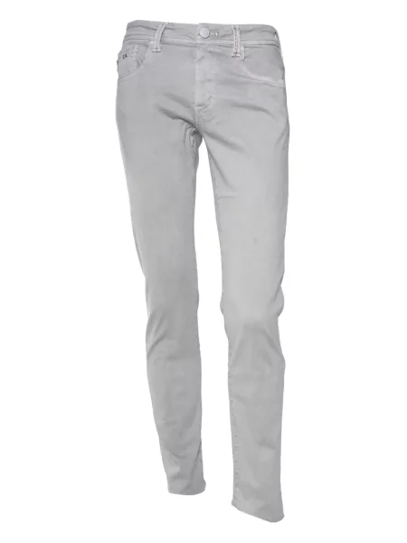 Kalhoty Sartoria Tramarossa s 5 kapsami šedé