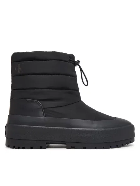 Calvin Klein Śniegowce Vulc Flatform Snowboot Nyl czarny