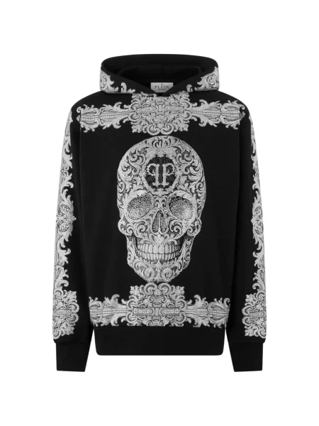 Hanorac cu glugă Philipp Plein negru