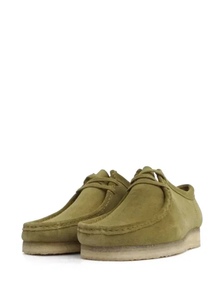 Велурени пустинни ботуши Clarks Originals зелено