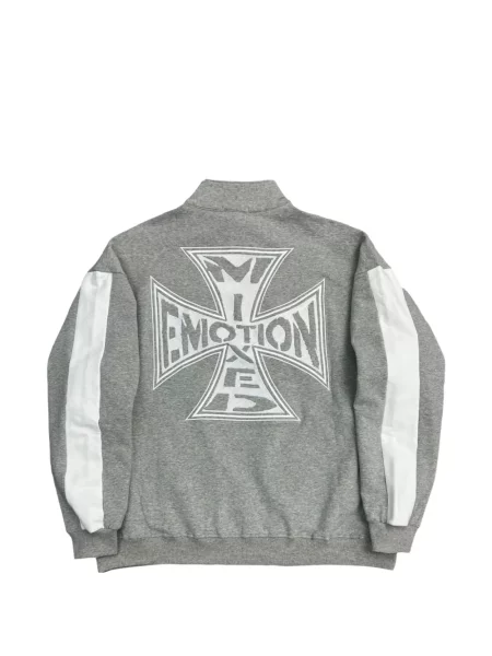 Πουλόβερ Mixed Emotion με σχέδιο γκρι