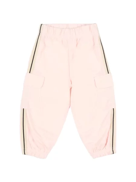 Spodnie cargo dziecięce Palm Angels różowe