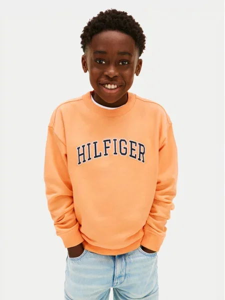 Tommy Hilfiger Mikina neonově oranžová