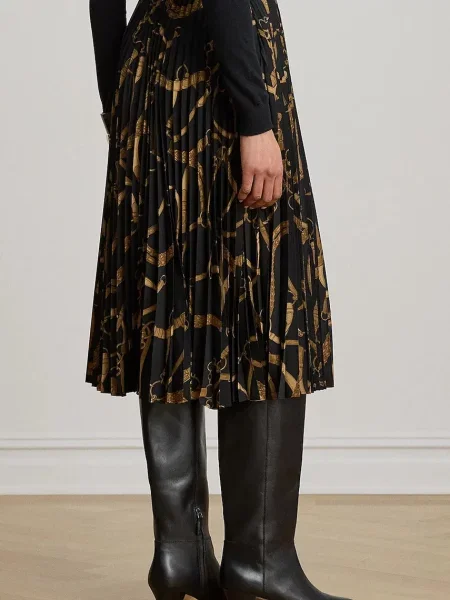 Lauren Ralph Lauren plisirano krilo črna