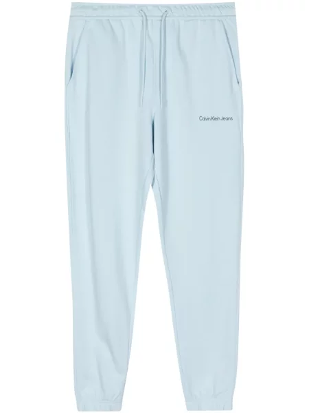Pantaloni Calvin Klein cu imagine albastru