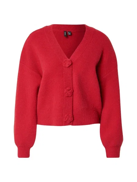VERO MODA Geacă tricotată VMCARRIE sângeriu