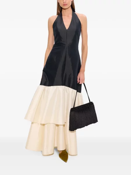 Tafta rochie maxi Simon Miller negru