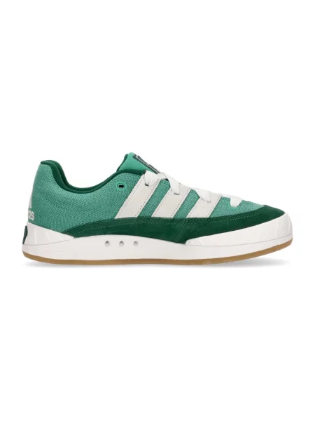 Sneakersy Adidas zamszowe z logo zielone