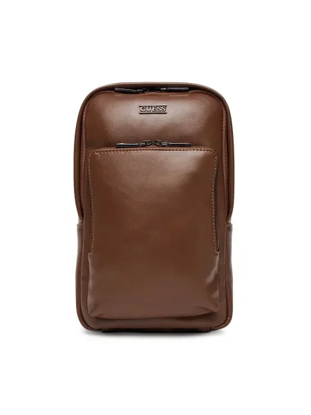 Раница Guess BOSTON малък с изчистен дизайн HMBOCA кафяво