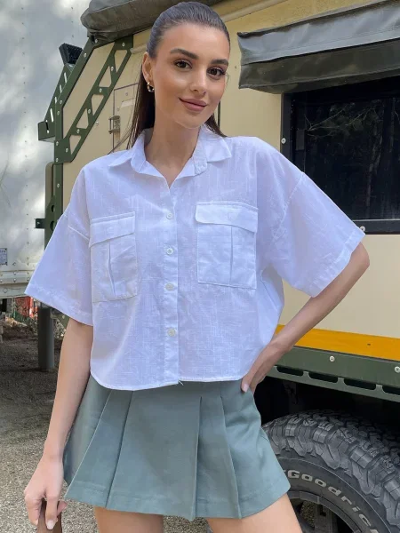 Сорочка Trend Alacati Stili блакитний