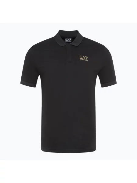 Tričko Emporio Armani Train 7 Lines Polo black černé