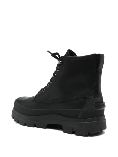 Botine Sorel cu șireturi din piele negru