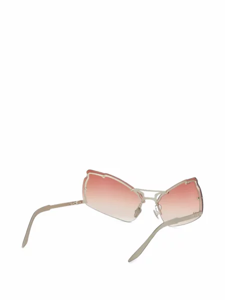 Ochelari de soare Srvc Studio cu imprimeu geometric maro