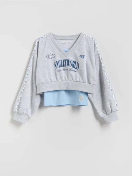 Reserved Hanorac SmileyWorld® deschis gri