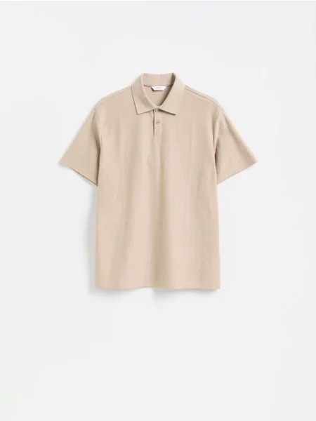 Reserved Tricou polo comfort fit bej