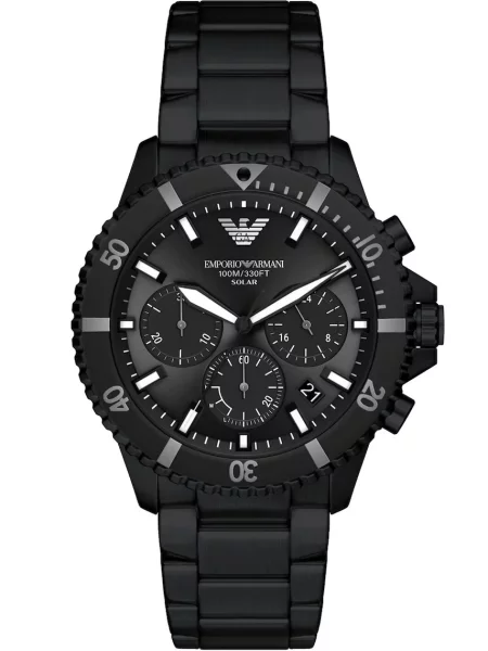 Emporio Armani zegarek sportowy World Explorer czarny