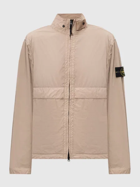 Вітровка з патчем логотипа Stone Island бежева
