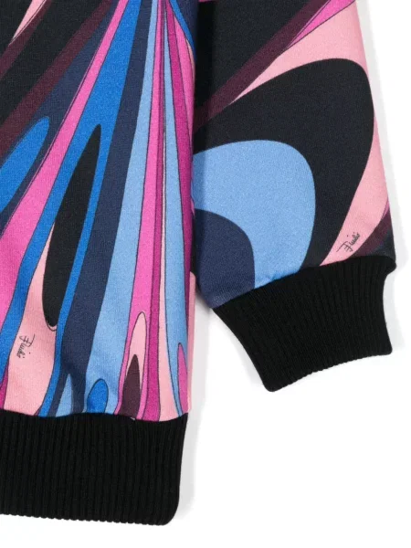 Bluza z kapturem dziecięca Pucci czarna
