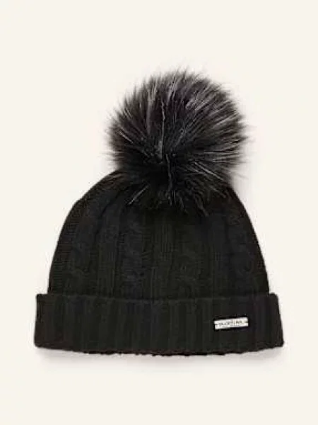 Norton Czapka Z Pomponem Ze Sztucznego Futra schwarz czarne