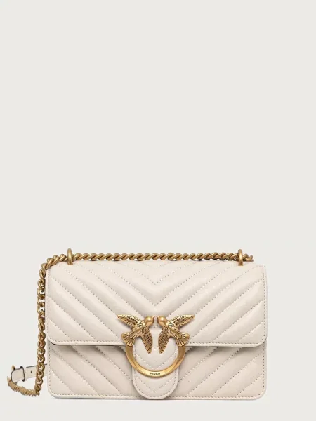 Geanta crossbody Pinko din piele bej