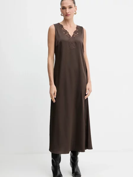 Weekend Max Mara rochie CANOSSA maxi drept maro