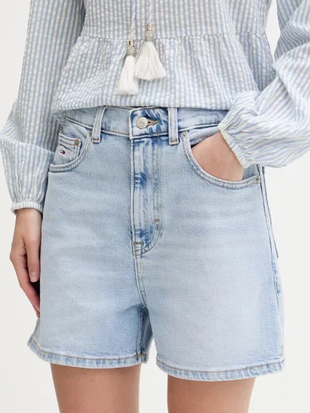 Talia jeansy Tommy Jeans z wysoką talią niebieskie