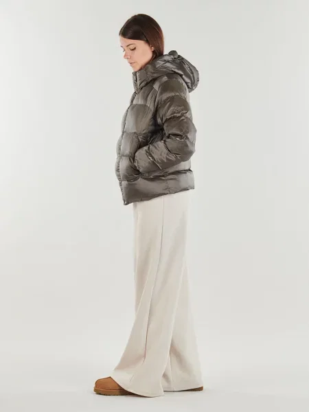 Bunda Superdry s kapucňou hnedá