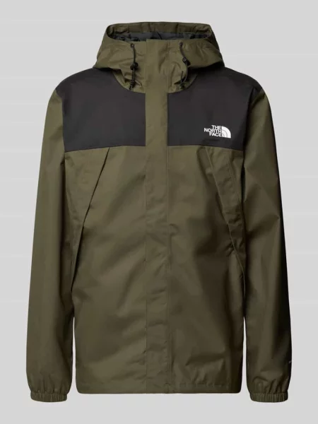Kurtka z nadrukiem z logo model ANTORA' The North Face oliwkowa